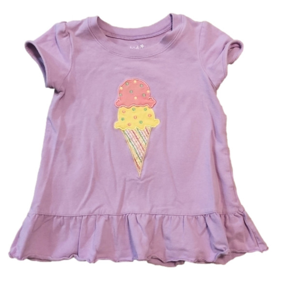kid crew Other - Kid CREW Purple Short Sleeve Tee with Ice Cream Cone